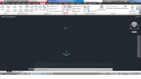 open step file in autocad.